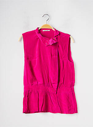 Blouse coupe fluide sans manche rose APOSTROPHE femme
