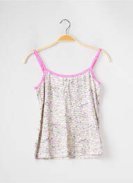 Top tissage jersey fines bretelles rose CALVIN KLEIN femme