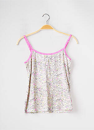 Top tissage jersey fines bretelles rose CALVIN KLEIN femme