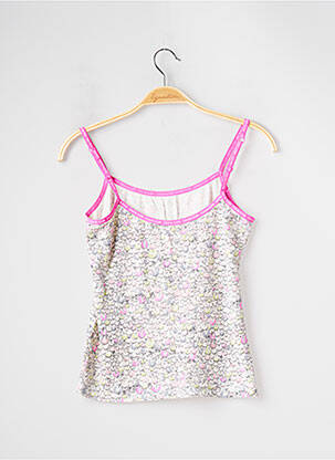 Top tissage jersey fines bretelles rose CALVIN KLEIN femme