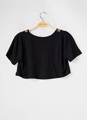 T-shirt coupe droite manches courtes noir 1 ET 1 FONT 3 femme