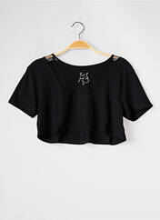 T-shirt noir 1 ET 1 FONT 3 pour femme seconde vue