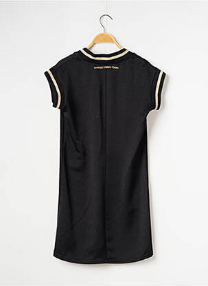 Robe courte manches courtes manches courtes noir OLYMPIQUE LYONNAIS femme