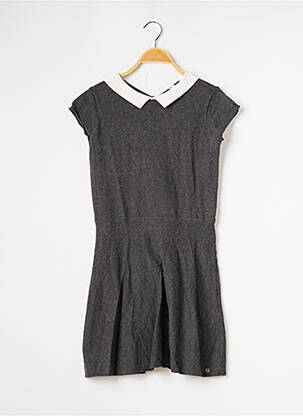Robe courte manches courtes manches courtes gris IKKS femme