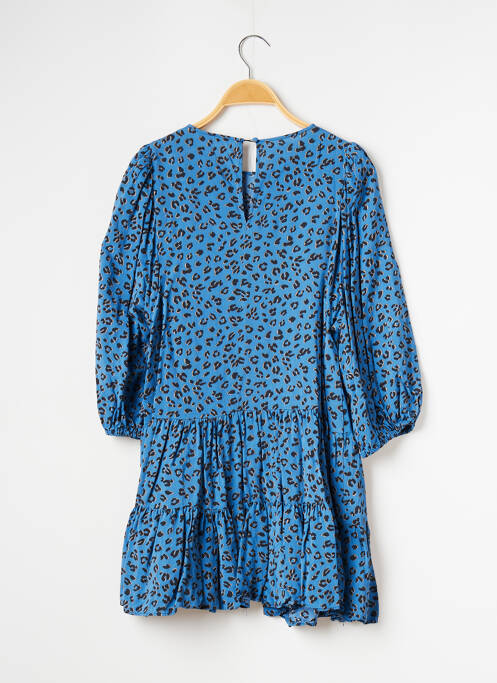 Robe courte manches 3/4 manches 3/4 bleu ZARA femme