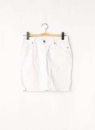 Jupe courte poches blanc DENIM STUDIO femme