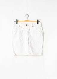 Jupe courte poches blanc DENIM STUDIO femme