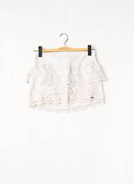 Mini-jupe  blanc HOLLISTER femme