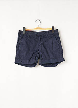 Short fermeture zippée sous rabat boutonné taille normale bleu DENIM STUDIO femme