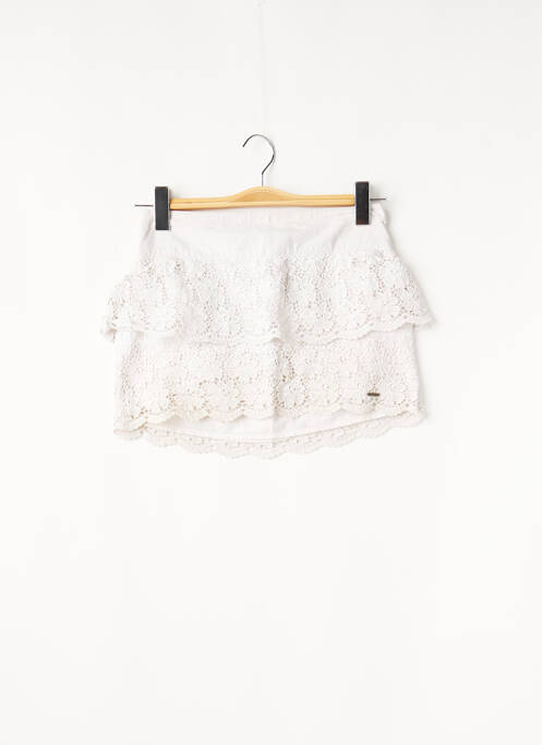 Mini-jupe blanc HOLLISTER pour femme