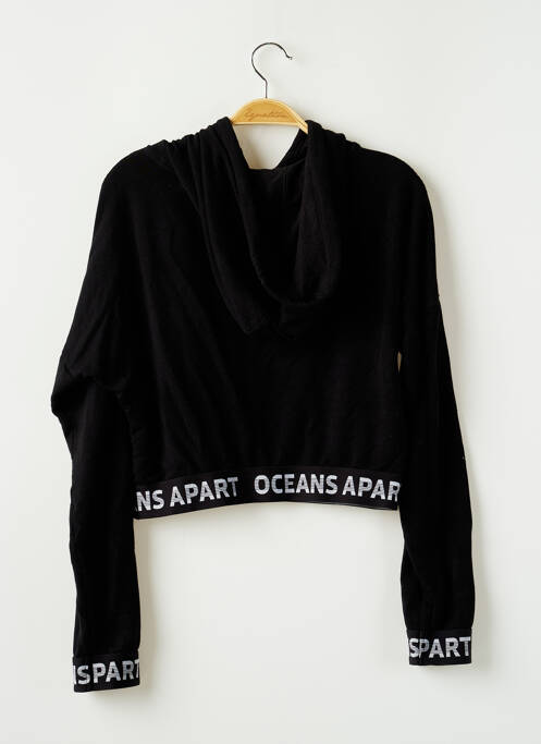 Sweat-shirt à capuche noir OCEANS APART femme