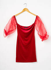 Robe courte rouge BOOHOO pour femme seconde vue