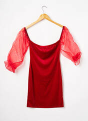 Robe courte rouge BOOHOO pour femme seconde vue