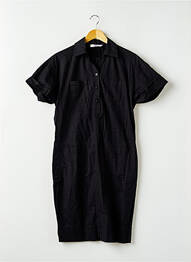 Robe mi-longue manches courtes manches courtes noir COMPTOIR DES COTONNIERS femme