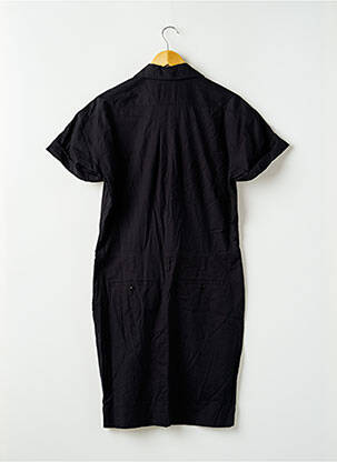 Robe mi-longue manches courtes manches courtes noir COMPTOIR DES COTONNIERS femme