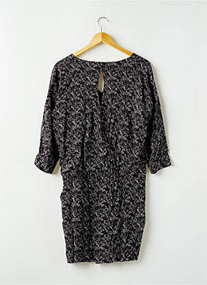 Robe mi-longue manches 3/4 manches 3/4 noir COMPTOIR DES COTONNIERS femme