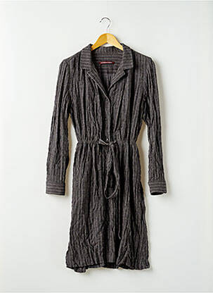Robe mi-longue manches longues manches longues gris COMPTOIR DES COTONNIERS femme