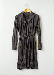 Robe mi-longue manches longues manches longues gris COMPTOIR DES COTONNIERS femme