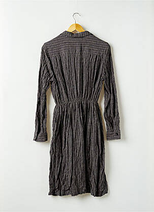 Robe mi-longue manches longues manches longues gris COMPTOIR DES COTONNIERS femme