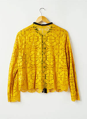 Veste casual col rond jaune BELAIR femme