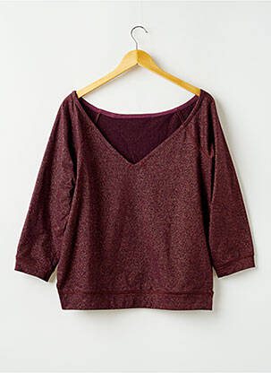 Sweat-shirt stretch manches longues violet MARC JACOBS femme