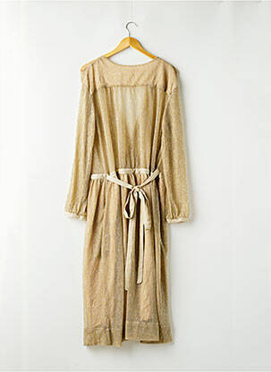 Robe longue manches longues manches longues beige LOUISE MISHA femme