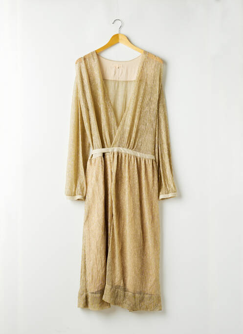 Robe longue manches longues manches longues beige LOUISE MISHA femme