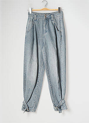 Jeans coupe droite taille haute taille haute bleu ZARA femme