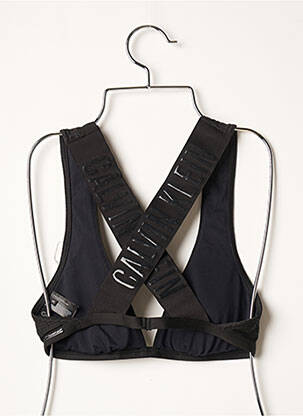 Haut de maillot de bain stretch haut soutien-gorge avec mousse de rembourrage amovible noir CALVIN KLEIN femme
