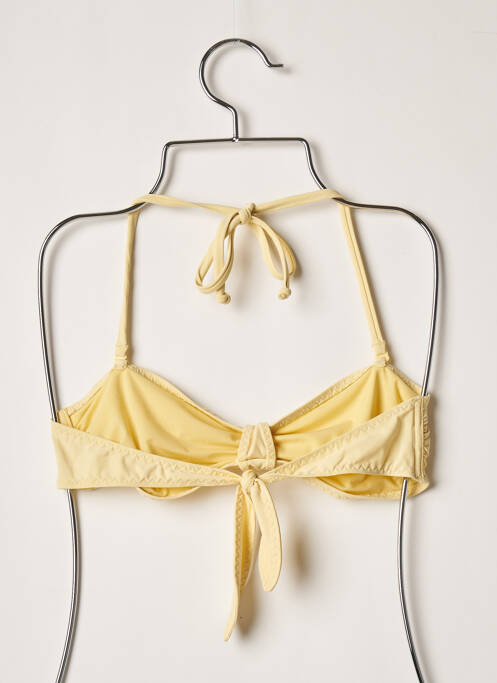 Haut de maillot de bain jaune SANS MARQUE pour femme