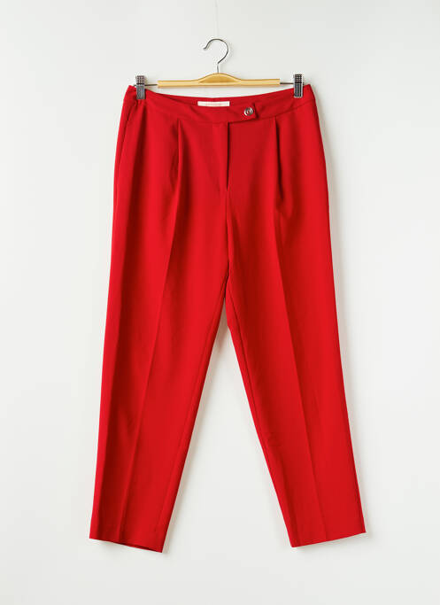 Pantalon chino rouge LA FEE MARABOUTEE pour femme