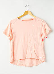 T-shirt coupe droite manches courtes orange PUMA femme