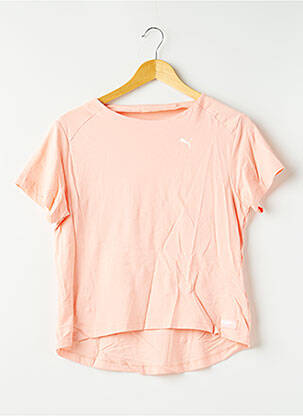 T-shirt coupe droite manches courtes orange PUMA femme