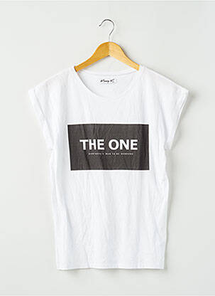 T-shirt blanc KINZZY K pour femme