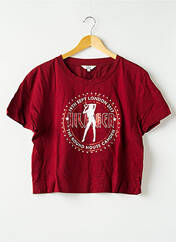 T-shirt rouge TOMMY HILFIGER X GIGI HADID pour femme seconde vue
