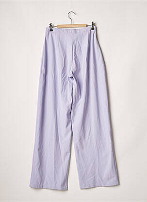 Pantalon large tissage crêpe taille haute violet NASTY GAL femme