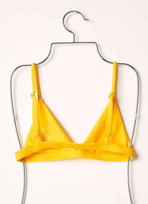 Haut de maillot de bain jaune EYLA femme