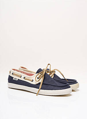 Chaussures bâteau type de semelle amortissante talon plat jusqu'à 3cm bleu VANS femme