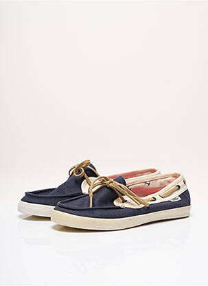 Chaussures bâteau semelle amovible talon plat jusqu'à 3cm bleu VANS femme
