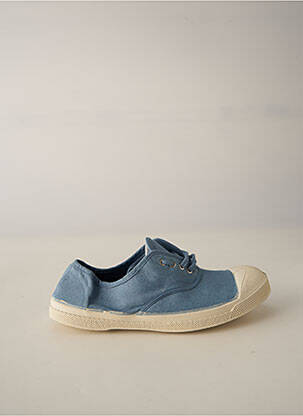 Baskets bout rond talon plat jusqu'à 3cm bleu BENSIMON femme