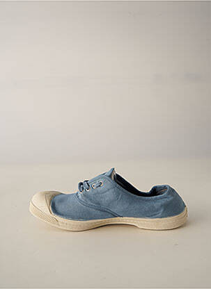 Baskets bout rond talon plat jusqu'à 3cm bleu BENSIMON femme
