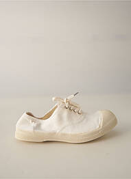 Baskets fermeture lacets bout rond blanc BENSIMON fille