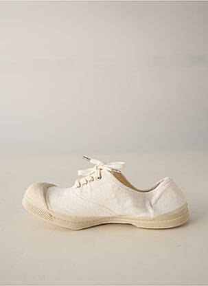 Baskets fermeture lacets bout rond blanc BENSIMON fille