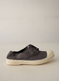 Baskets bout rond talon plat jusqu'à 3cm gris BENSIMON femme