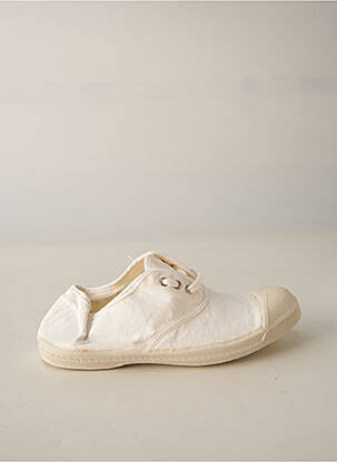 Baskets fermeture lacets bout rond blanc BENSIMON fille