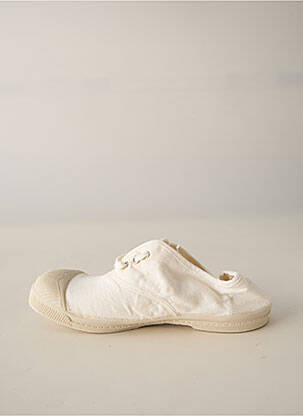 Baskets fermeture lacets bout rond blanc BENSIMON fille