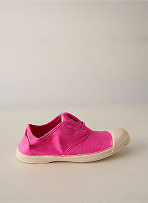 Baskets fermeture lacets bout rond rose BENSIMON fille
