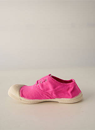 Baskets fermeture lacets bout rond rose BENSIMON fille