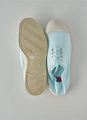 Baskets fermeture lacets bout rond bleu BENSIMON fille