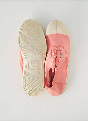 Baskets bout rond talon plat jusqu'à 3cm rose BENSIMON femme